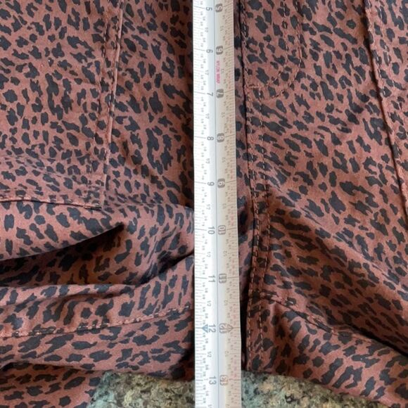 NWT No Boundaries Brown Black Leopard Print Pant Jeggings Women Junior XL 15-17 - Picture 6 of 7